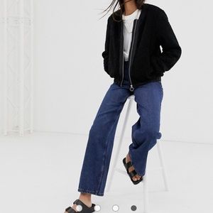 ONLY Onlina Teddy Bomber Jacket black size:s